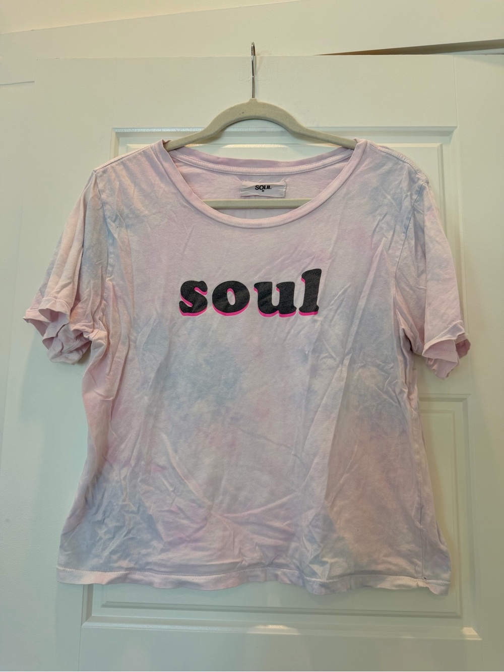 Soulcycle Pink Tie-Dye Tee Size M